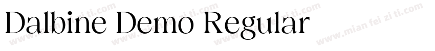 Dalbine Demo Regular字体转换